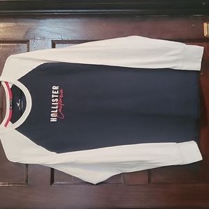 Hollister Blue Long sleeve T-shirt. X-large.